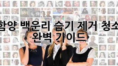 함양 백운리 습기 제거 청소 완벽 가이드
